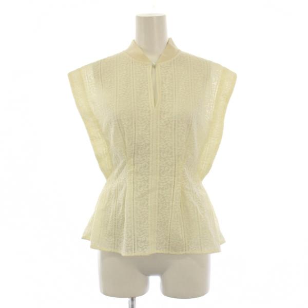 アメリヴィンテージ Ameri VINTAGE カットソー ペプラム ノースリーブ レース ワンカラ...