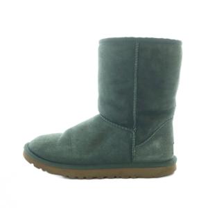 アグ オーストラリア UGG australia CLASSIC SHORT ショートブーツ スエード US6 23cm 緑 5825 /RI ■OS