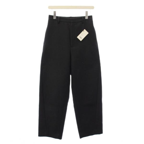 未使用品 オーラリー ライトメルトンスラックスパンツ ストレート ジップフライ 無地 ウール ワンカ...