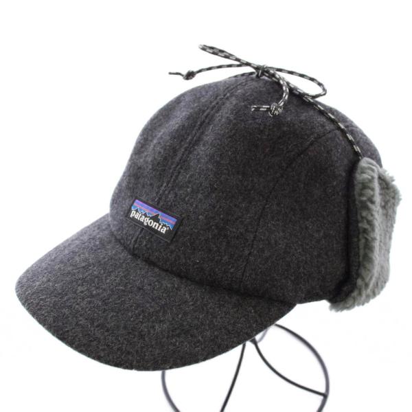 パタゴニア Patagonia リサイクル ウール イヤーフラップ キャップ 帽子 L グレー 22...