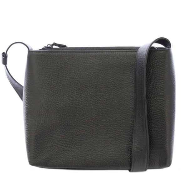 ハッシュタグ HushTug ショルダーバッグ レザー ワンカラー 無地 黒 ブラック /BB メン...