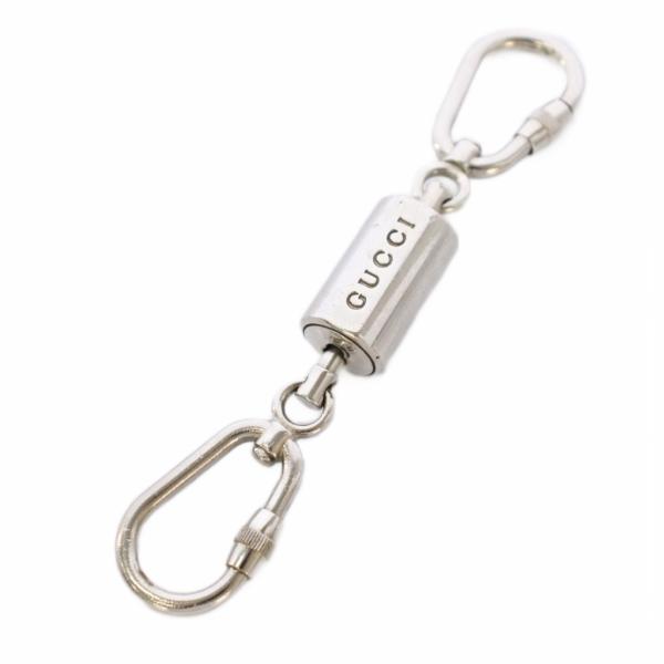 グッチ GUCCI ダブルフックキーホルダー キーリング カラビナ シルバー /TK ■OH メンズ...
