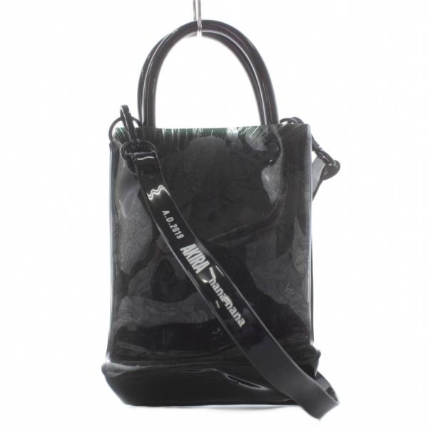 ナナナナ nana-nana × アキラ AKIRA A5 ショルダーバッグ ハンドバッグ 黒 ブラ...