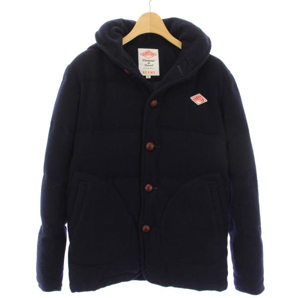 ダントン DANTON BEAMS ウールモッサダウンジャケット アウター 36 紺 16A-FA-...