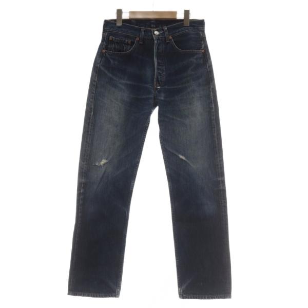 リーバイス Levi's 00’s 501 デニム ジーンズ W31 L32 青 ブルー ボタンフラ...