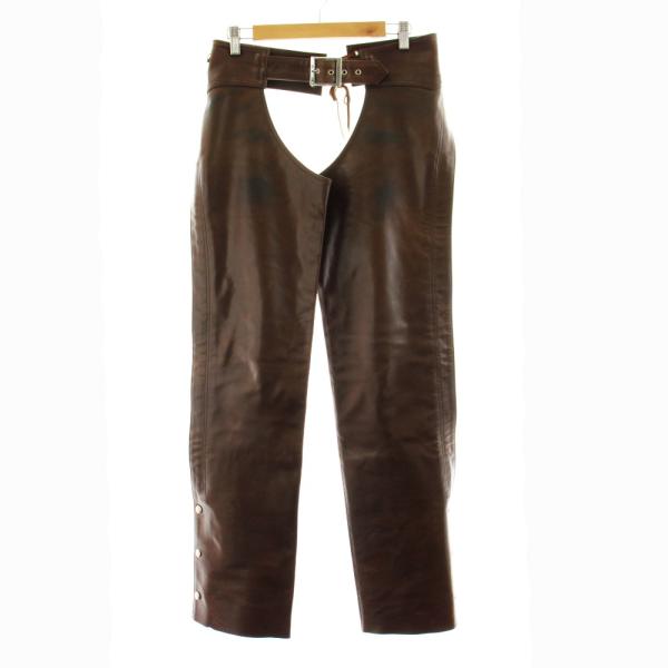 THE DEGNER CLASSIC BRAND レザーチャップス チャップスパンツ 牛革 XS 茶...