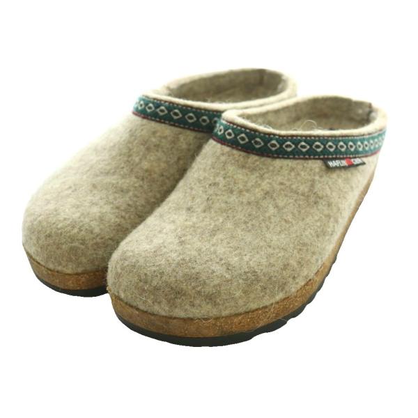 ハフリンガー HAFLINGER ルームシューズ スリッパ 36 グレージュ /SS ■OS レディ...