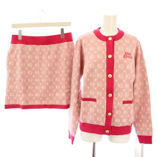 未使用品 キスオンザグリーン タグ付き ゴルフウェア ニットカーディガン 長袖 キュロット ショート...