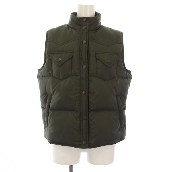 ラルフローレン RALPH LAUREN ダウンベスト ジャケット 上着 11 カーキ スタンドカラ...