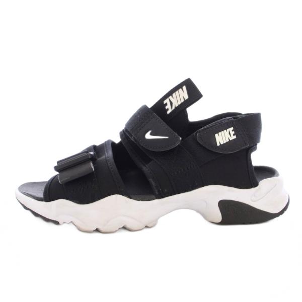 ナイキ NIKE CANYON SANDAL サンダル スポーツサンダル ベルト US6 黒 白 C...