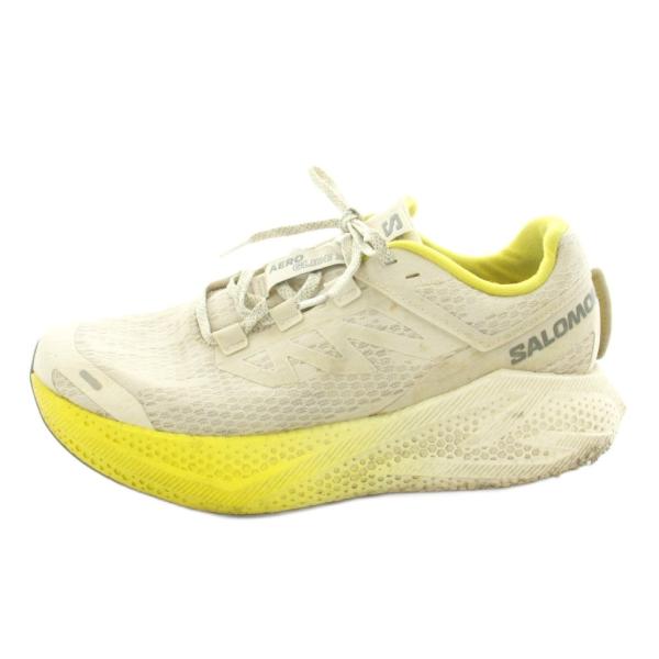サロモン Salomon AERO GLID 3 スニーカー メッシュ US9 27cm 白 ホワイ...