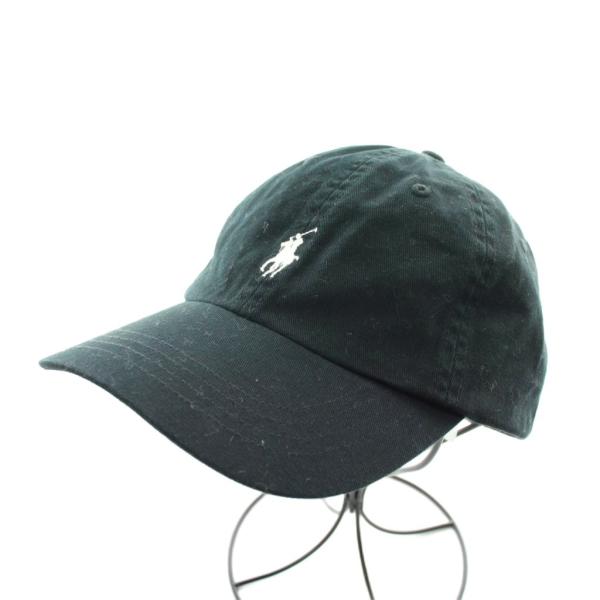ポロ ラルフローレン POLO RALPH LAUREN キャップ 帽子 ロゴ 黒 ブラック /AN...