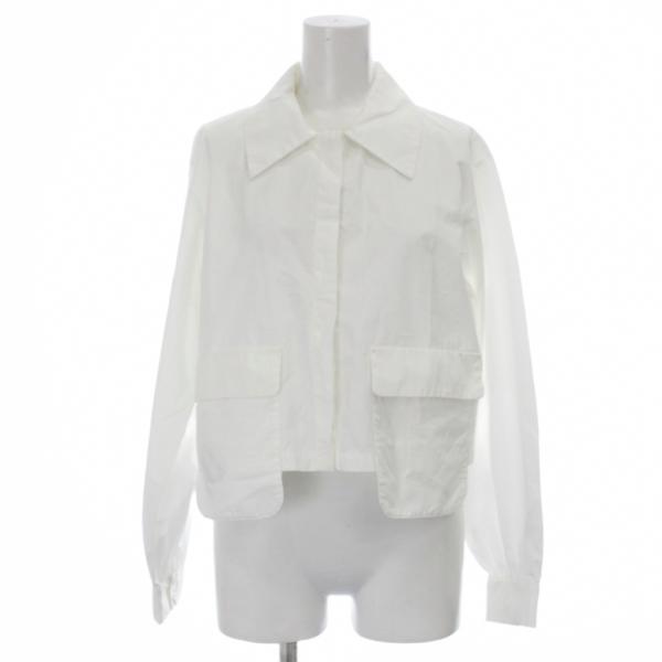 アメリヴィンテージ Ameri VINTAGE シャツ ブラウス F 白 ホワイト 長袖 /GP レ...