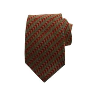 ポールスミス PAUL SMITH ネクタイ 総柄 ストライプ シルク ブラウン レッド /YM メンズ