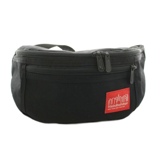 マンハッタンポーテージ Manhattan Portage ボディバッグ ウエストバッグ 黒 ブラッ...