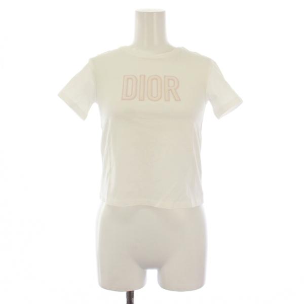 クリスチャンディオール Christian Dior Tシャツ カットソー 半袖 クルーネック ロゴ...
