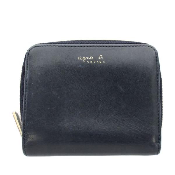 アニエスベー ボヤージュ Agnes b. VOYAGE 財布 二つ折り 小銭入れ ラウンドファスナ...