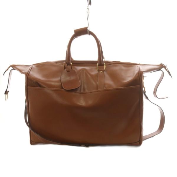 グッチ GUCCI オールド ボストンバッグ ハンドバッグ ショルダーバッグ 2way レザー 茶 ...