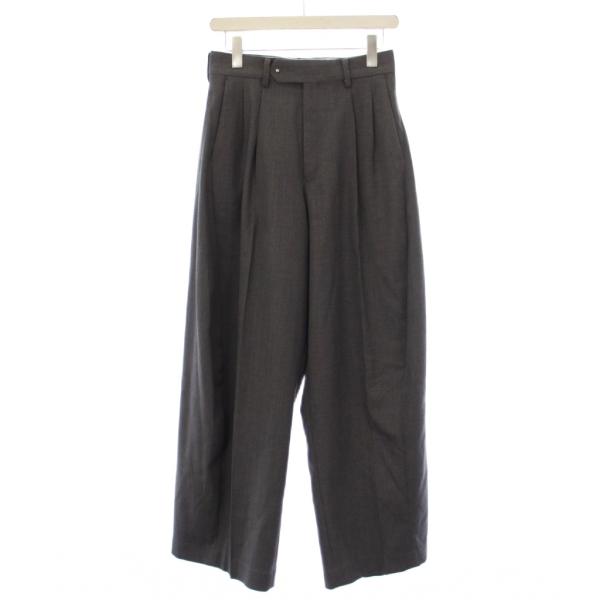 ハイク HYKE  25AW DOESKIN BARREL LEGPANTS  バレルレグパンツ ワ...