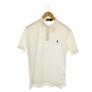 ポロ バイ ラルフローレン Polo by Ralph Lauren ポロシャツ M 白 ホワイト 襟付き 半袖 ロゴ刺繍 /KG メンズ