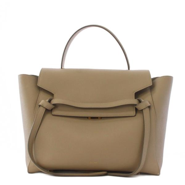 セリーヌ CELINE ベルトバッグミニ ハンドバッグ ベージュ /KH ■OH レディース