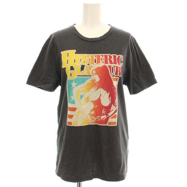 ヒステリックグラマー HYSTERIC GLAMOUR Tシャツ バックプリント 半袖 S チャコー...