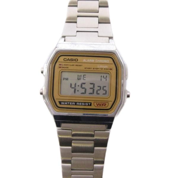 カシオ CASIO STANDARD DIGITAL SV 腕時計 デジタル シルバー A158WE...