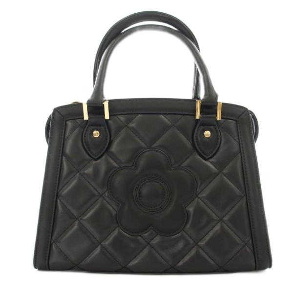 マリークワント MARY QUANT キルティング ハンドバッグ 花柄 2WAY ショルダーバッグ ...