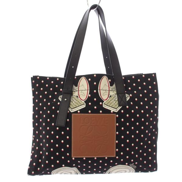 ロエベ LOEWE パウラズ イビザ Paula's Ibiza トートバッグ ショルダーバッグ 黒...