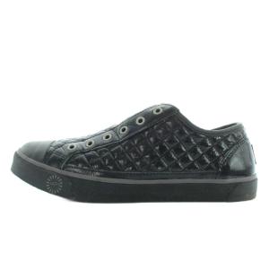 アグ オーストラリア UGG australia LAELA QUILTED スニーカー スリッポン キルティング 24.5cm 黒 ブラック /YI1 レディース