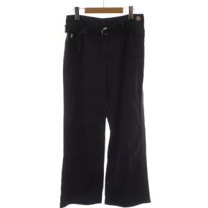 モンクレール MONCLER パンツ スラックス 40 紺 ワイド 長ズボン COM.E0784 /GG レディース