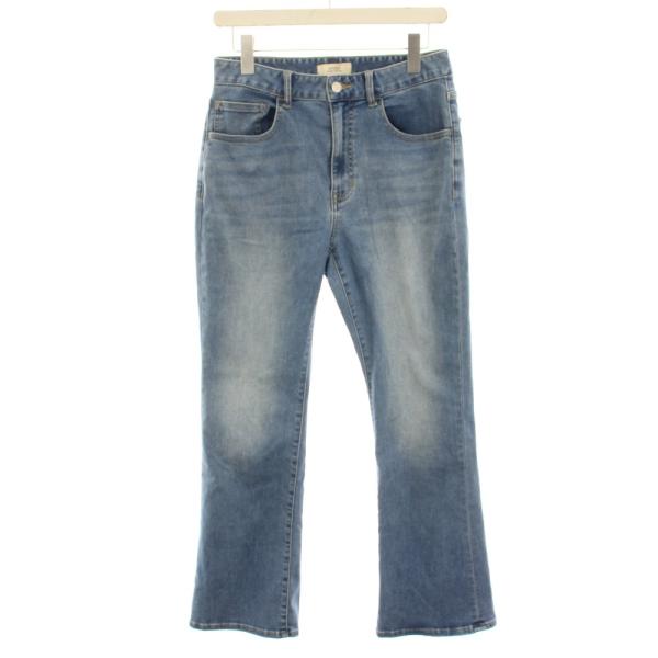 アンダール andar デニムパンツ ジーンズ ストレート USED加工 29 水色 ライトブルー ...