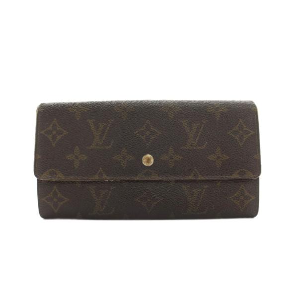 ルイヴィトン LOUIS VUITTON ポシェット ポルトモネ クレディ モノグラム 長財布 二つ...