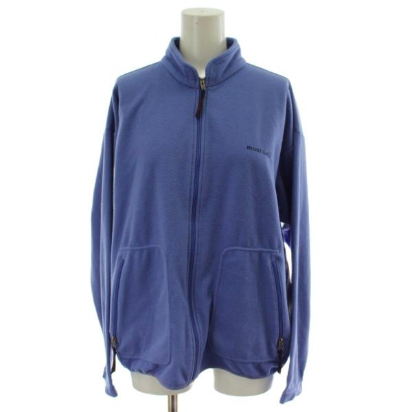 モンベル Montbell CRAMEECE フリース ジャケット L 青 長袖 スタンドカラー /...