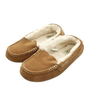 アグ オーストラリア UGG australia アンスレー ANSLEY モカシン ボア 24.0cm 茶 ブラウン 1106878 /AN27 レディース