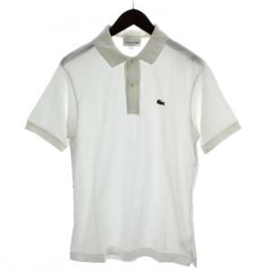 ラコステ LACOSTE ポロシャツ FR 3 白 半袖 無地 /GG メンズ