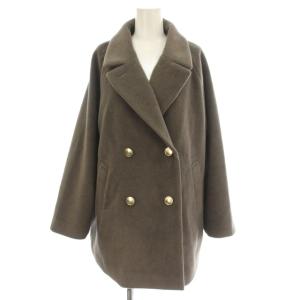 未使用品 グローバルワーク GLOBAL WORK カロヤカエリ2WAY ミドルコート Pコート S グレージュ