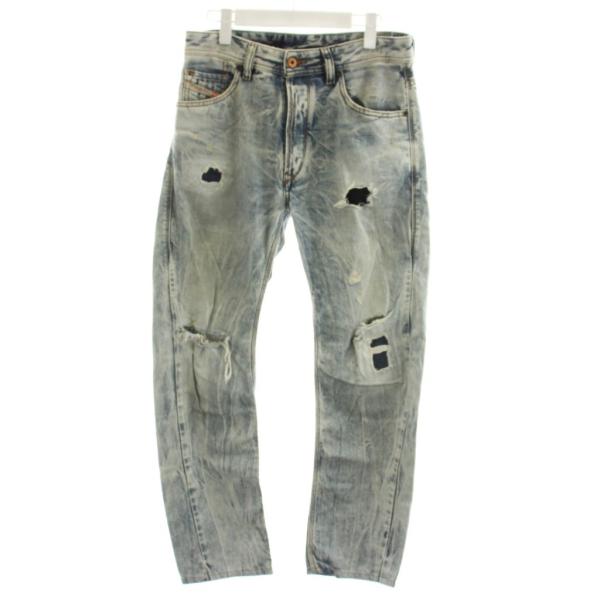 ディーゼル DIESEL BRAVEFORT デニムパンツ ジーンズ ジーパン Gパン ダメージ加工...