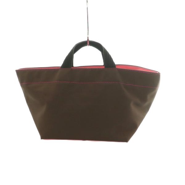 エルベシャプリエ Herve Chapelier ミニトートバッグ ハンドバッグ ナイロン 茶 ブラ...