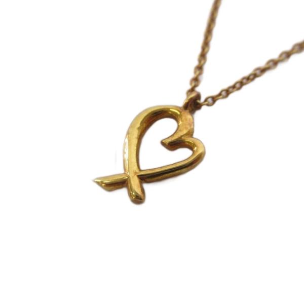 ティファニー TIFFANY &amp; CO. ピカソラビングハート ネックレス ペンダント K18 イエ...