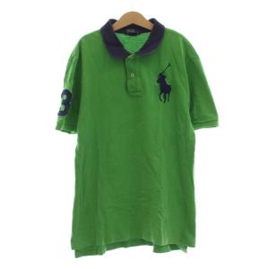 ポロ バイ ラルフローレン Polo by Ralph Lauren ポロシャツ 160 緑色 グリーン ビッグポニー 半袖 /LP60 メンズ