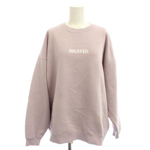 ミルクフェド MILKFED. SWEETS CAT BIG SWEAT TOP トレーナー F ピ...