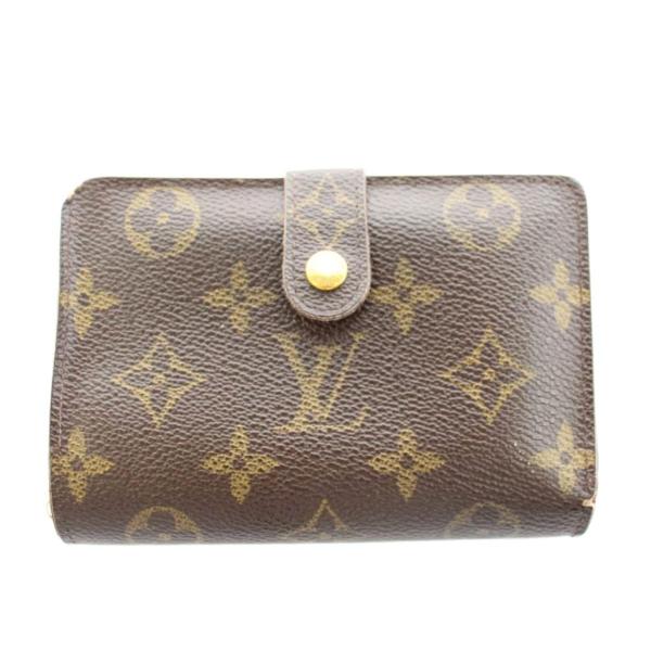 ルイヴィトン LOUIS VUITTON モノグラム 財布 二つ折り 小銭入れあり 茶 ブラウン /...