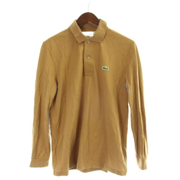 ラコステ LACOSTE CLASSIC FIT ポロシャツ FR3 茶 ブラウン 無地 長袖 L1...