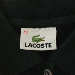 ラコステ LACOSTE ポロシャツ 40 黒...の詳細画像3