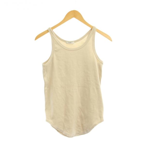 クラネ CLANE BASIC RIB TANK TOPS タンクトップ 2 ベージュ 無地 ラウン...