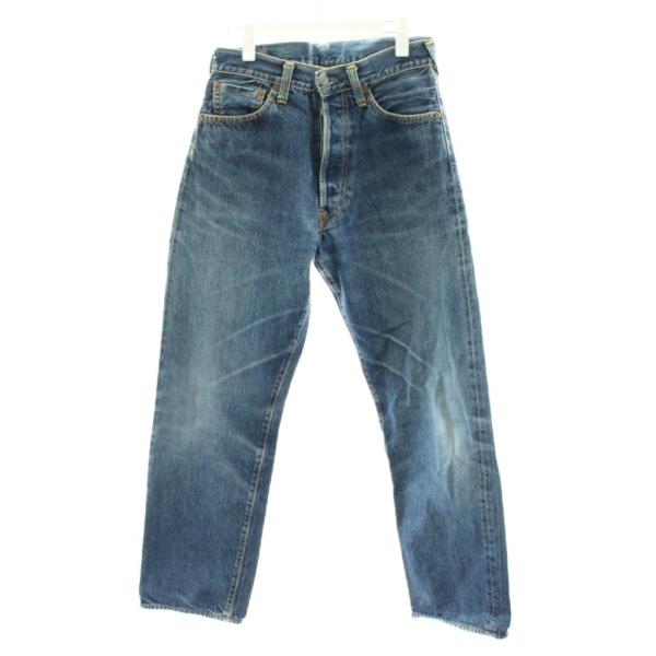 エヴィス EVISU カモメ デニムパンツ ジーンズ ジーパン Gパン ボタンフライ 30×35 青...