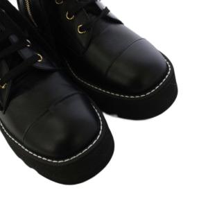 シャネル CHANEL コンバットブーツ ショ...の詳細画像3