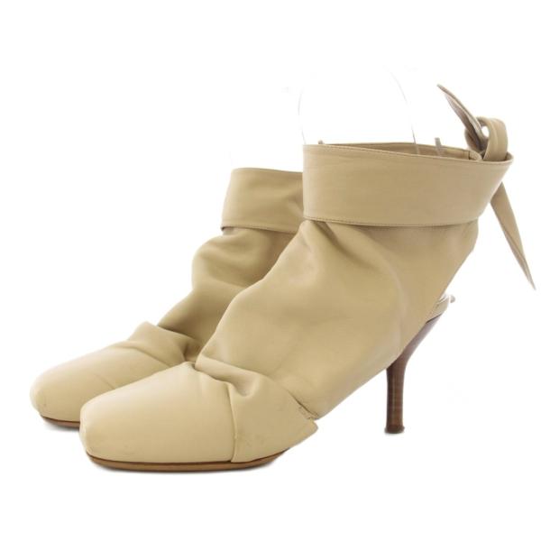 セリーヌ CELINE 18SS フィービー期 ラップ バックレス アンクルブーツ Wrap Bac...
