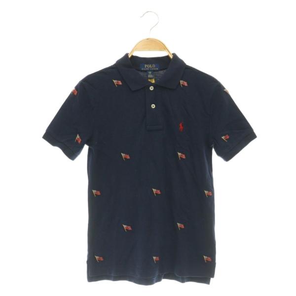 ポロ ラルフローレン POLO RALPH LAUREN キッズ ポロシャツ 半袖 刺繍 S 8 ネ...